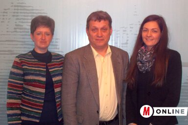 Jerasz Anikó, Perpauer Attila és Madarász Judit pszichológus, a programban részt vevő egyik szakmunkatárs (Horváth Zsolt felvétele)