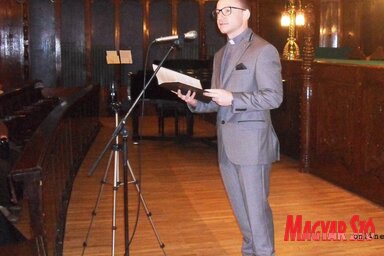 A rendezvényen Balcsák Szilárd atya a csendről beszélt (Fotó: Lukács Melinda)