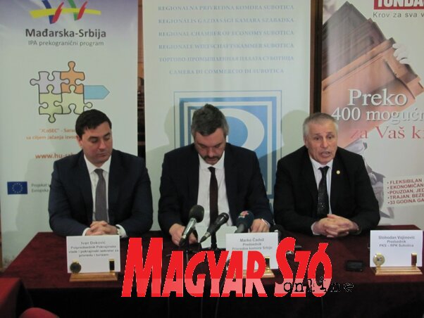 Ivan Đoković, Marko Čadež, Slobodan Vojinović (Fotó: Paszterkó Erika) Ivan Đoković, Marko Čadež, Slobodan Vojinović (Fotó: Paszterkó Erika)