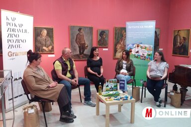 Milanka Stankić, Ljubomir Stankić, Dragana Vukajlović Krstović, Tatjana Popović és Bába Anikó (Fotó: Gergely Árpád)