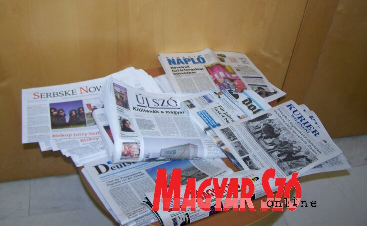 Ízelítő a sajtótermékekből, köztük a Magyar Szóval Ízelítő a sajtótermékekből, köztük a Magyar Szóval