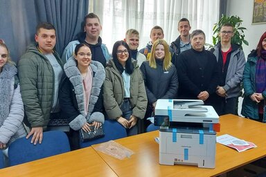 Nagy szükség volt a modern nyomtatóra a mezőgazdasági iskolában (Fotó: Topolyai Mezőgazdasági Iskola és Diákotthon)