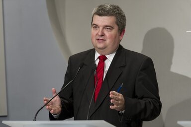 Czibere Károly szociális ügyekért és társadalmi felzárkózásért felelős államtitkár (Fotó: MTI)