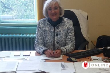 Földi Márta, a Vajdasági Magyar Közgazdász Társaság elnök asszonya (Fotó: Paszterkó Erika)