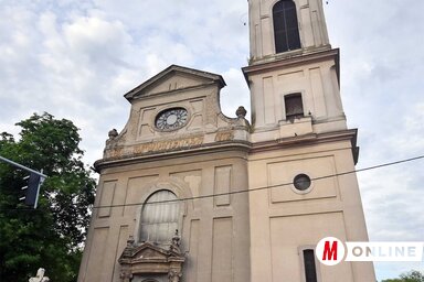 A 43 méter magas bajmoki templom (Fotó: Gergely Árpád)