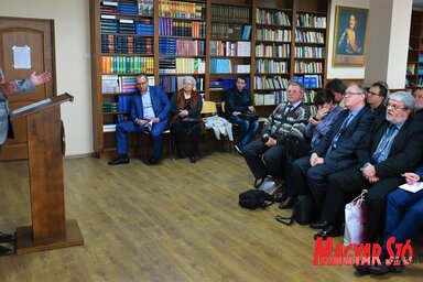 Zubánics beszél a politikum és a sajtó viszonyáról (Ótos András felvétele)