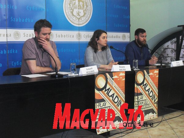 Mészáros Armand, Dejana Baltes és Dario Kostić a sajtótájékoztatón  (Fotó: Lukács Melinda)