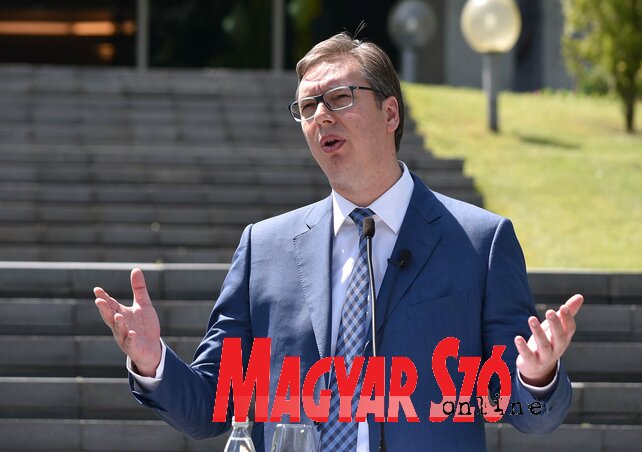 Tőle függ, ki lesz a kormányalakító: Aleksandar Vučić (Ótos András felvétele)