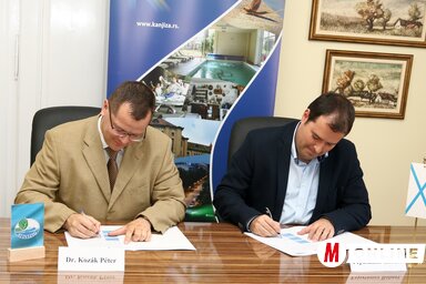 Dr. Kozák Péter és Fejsztámer Róbert (Puskás Károly felvétele)