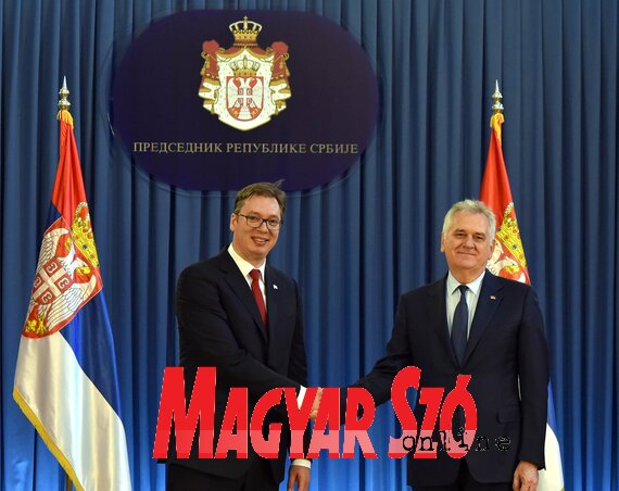 Az új és a régi államfő (Ótos András felvétele)