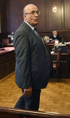 Császy Zsolt a tárgyaláson (Fotó: MTI)