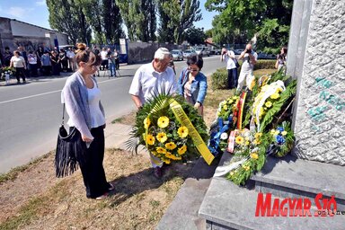 A zsidó áldozatok emlékműve az egykori gettó helyszínén (fotó: Gergely Árpád)