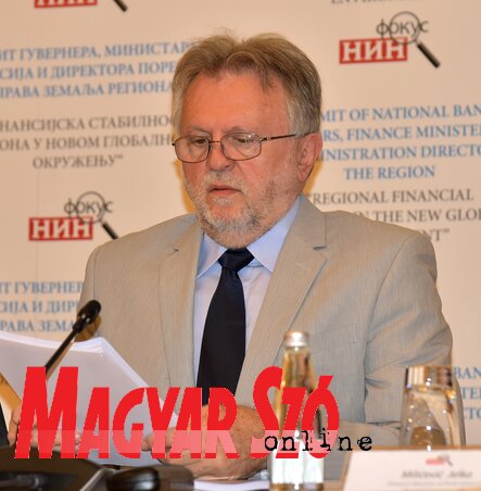 Dušan Vujović szerbiai pénzügyminiszter (kép: Gergely József)