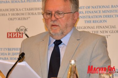 Dušan Vujović szerbiai pénzügyminiszter (kép: Gergely József)