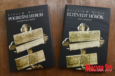 Kabol (Kovilj) gyászos történetének állított emléket az egyik mártír fia az egyidőben magyar és szerb nyelven megjelent könyvében (Ótos András felvétele)