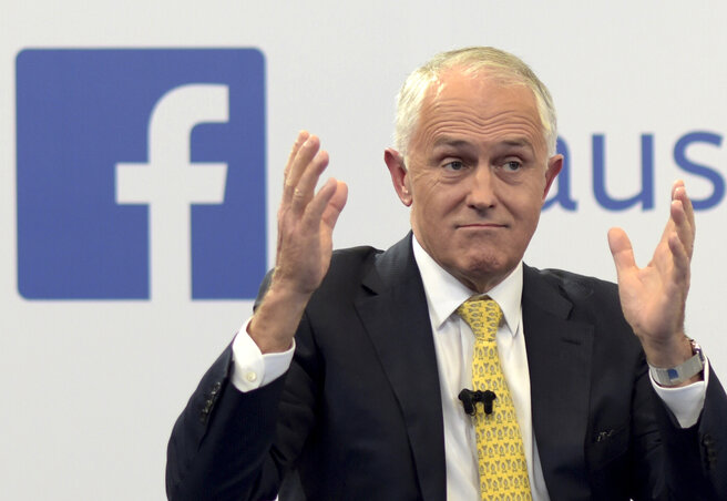 Malcolm Turnbull ausztrál kormányfő (Fotó: Beta/AP)