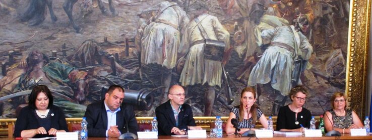 A prezentáció résztvevői (Fotó: Fekete J. József)