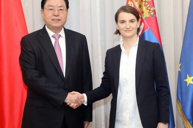 Csang Tö-csiang és Ana Brnabić (Fotó: Beta)