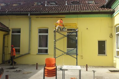 Egy beépített, de nyitható teraszt kapnak majd a bentlakók (Fotó: Fehér Rózsa)