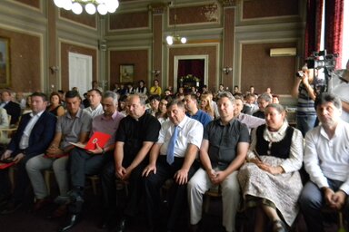 Az első sorban a községi díjazottak (Fotó: Fehér Rózsa)