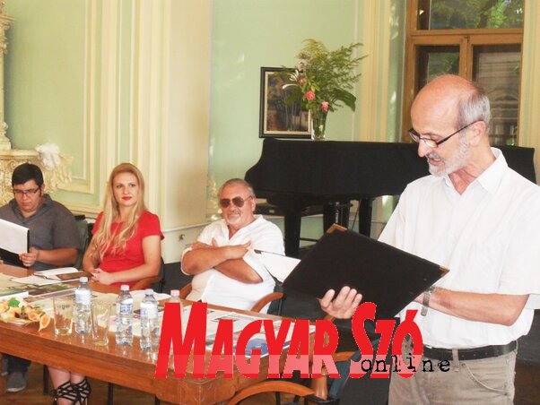 Agárdi Gábor, Verbászi Betty, Csordás Mihály és Bencsik István (Fotó: Lukács Melinda) Agárdi Gábor, Verbászi Betty, Csordás Mihály és Bencsik István (Fotó: Lukács Melinda)