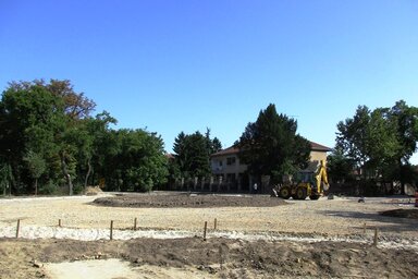 Az építkezés tegnapi állása (Fotó: Fekete J. József)