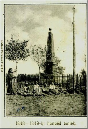 Az 1849-es hegyesi csata emlékműve