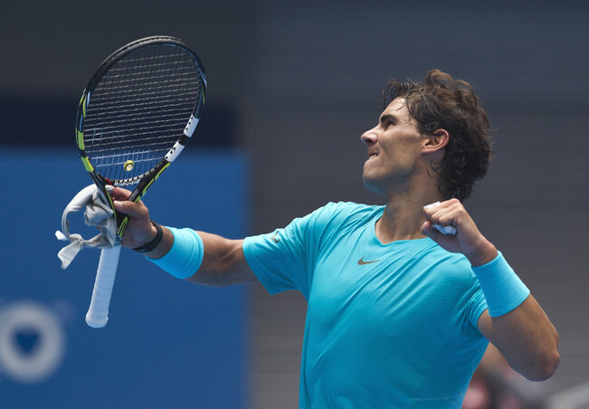 A spanyol Rafael Nadal a sírból hozta vissza és nyerte meg a Fognini elleni mérkőzést (Fotó: Beta) A spanyol Rafael Nadal a sírból hozta vissza és nyerte meg a Fognini elleni mérkőzést (Fotó: Beta)