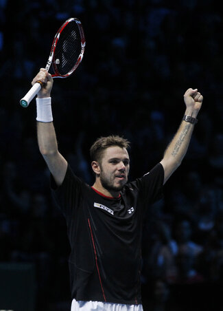 Stanislas Wawrinka győzelme (Fotó: Beta/AP) Stanislas Wawrinka győzelme (Fotó: Beta/AP)