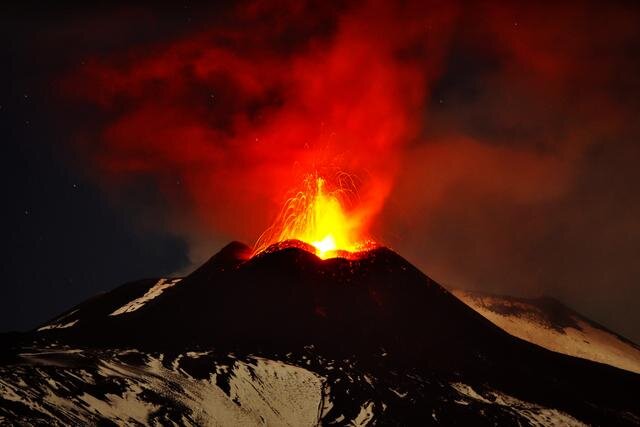 Európa legaktívabb vulkánja (Fotó: Beta/AP)
