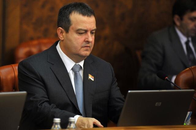 Ivica Dačić miniszterelnök a csütörtöki kormányülésen (Fotó: Tanjug)