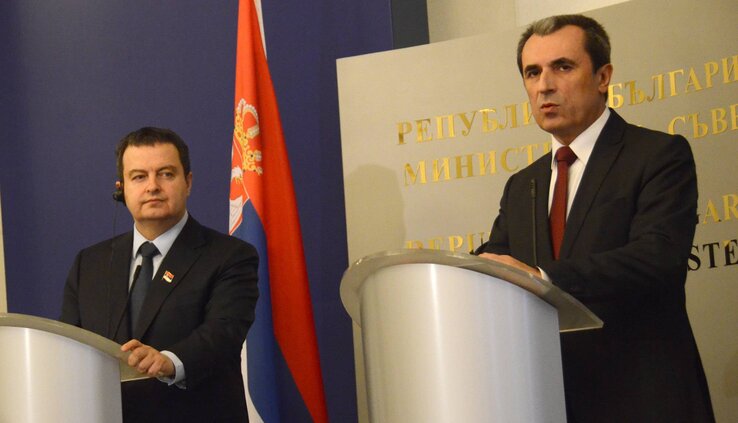 Ivica Dačić és Plamen Oresarszki (Fotó: Beta/Belügyminisztérium) Ivica Dačić és Plamen Oresarszki (Fotó: Beta/Belügyminisztérium)