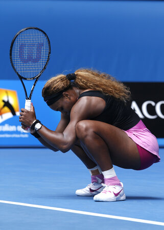 A címvédő Serena Williams tehetetlen volt (Fotó: Beta/AP)