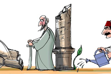 (Léphaft Pál karikatúrája)