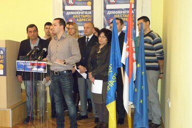 A DP zombori választási stábja (Fotó: Fekete J. József)