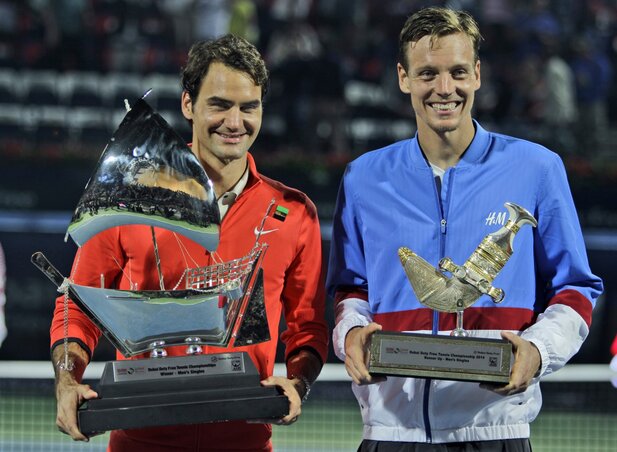 Federer és Berdych (Fotó: Beta/AP)