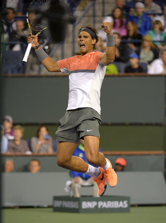 Raffael Nadal öröme nem meglepő, hiszen a tű fokán át jutott tovább (Fotók: Beta/AP)
