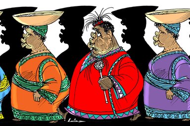 (Léphaft Pál karikatúrája)