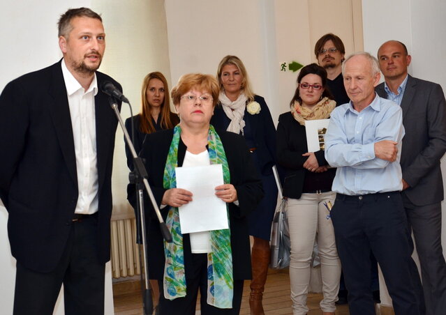 A kiállítás megnyitója (Fotó: Dávid Csilla)