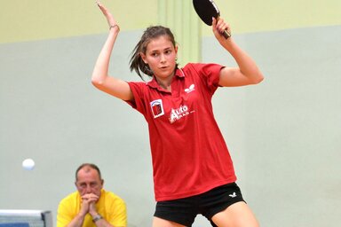 Aleksandra Radonjić (Radnički) öt játszmában szenvedett vereséget Makszuti Anettától, utána azonban magabiztosan nyert Mirković Brigitta ellen (Fotó: Gergely József)