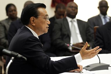 Li Ko-csiang miniszterelnök Kenyában (Fotó: Beta/AP)