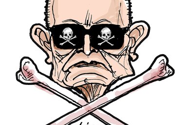 (Léphaft Pál karikatúrája)