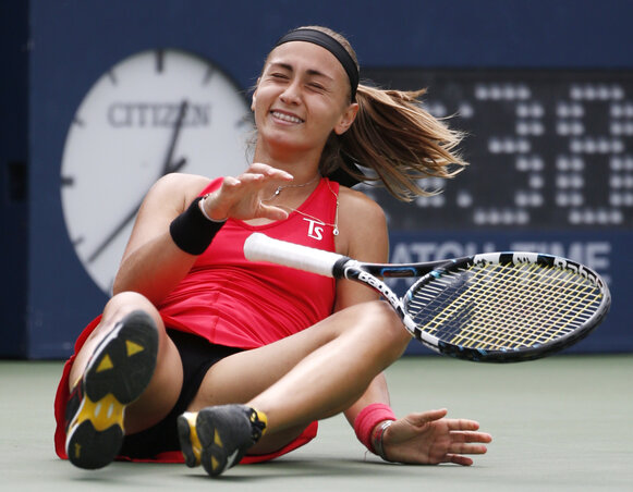 Aleksandra Krunić maga is nehezen hitte el, hogy legyőzte a kétszeres wimbledoni győztes Petra Kvitovát (Fotó:  Beta/AP)