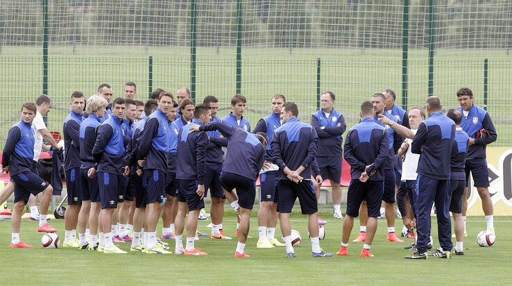 A szerb válogatott Stara Pazován edzett (Fotó: Beta)