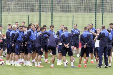 A szerb válogatott Stara Pazován edzett (Fotó: Beta)