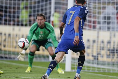 Di María három gólpassz után maga is betalált (Fotó: Beta/AP)