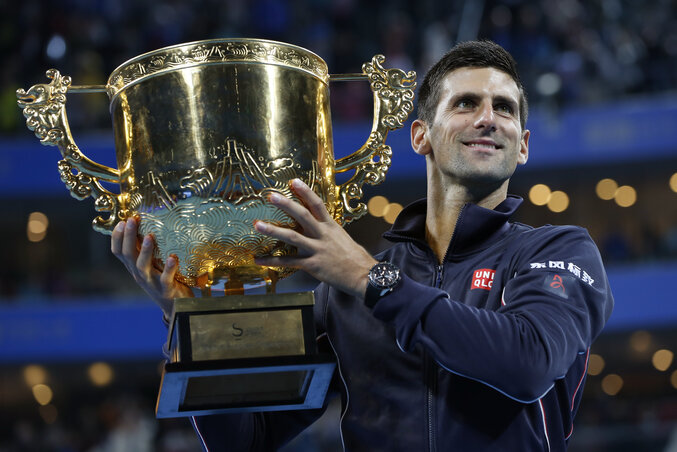 Novak Đoković zsinórban ötödször nyert Pekingben (Fotó: Beta/AP) Novak Đoković zsinórban ötödször nyert Pekingben (Fotó: Beta/AP)