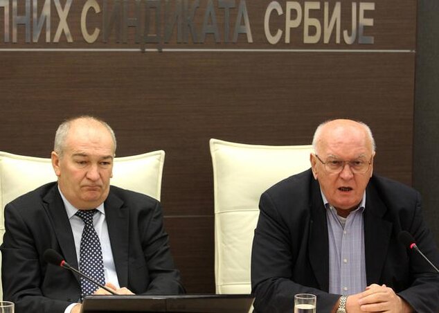 Ljubisav Orbović és Branislav Čanak (Fotó: Beta) Ljubisav Orbović és Branislav Čanak (Fotó: Beta)