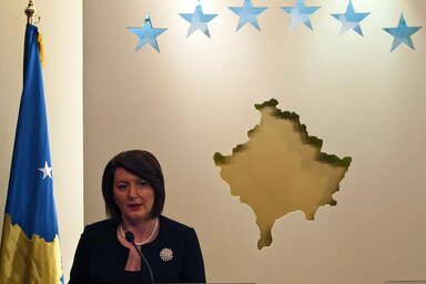 Atifete Jahjaga, Koszovó államfője (Fotó: Beta/AP)