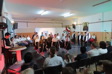 A március 15-ei műsor a Vadvirág székházában (Csincsik Zsolt felvétele)